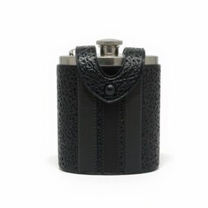 Coach Black Leather Flask Holder